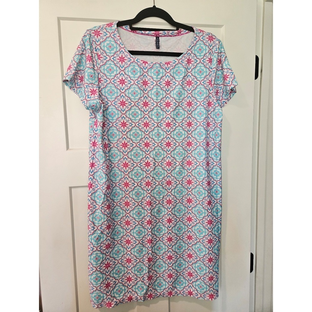 Aqua ET Sol swimsuit cover-up dress EUC size large